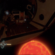 Pressing eject and then slipping out the cockpit. Not the best Outer Wilds survival strategy.